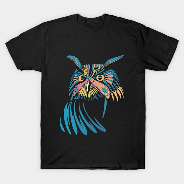 COLORFUL MYSTIC OWL T-Shirt by GoshaDron